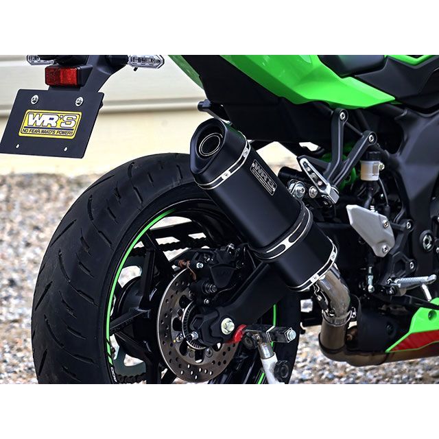 ダブルアールズ ZX-4R SE/ZX-4RR JMCA スリップオン SS-OVAL F-BLACK