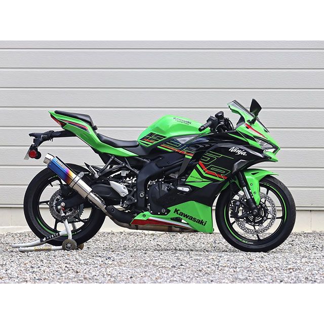 ダブルアールズ ZX-25R/SE JMCA スリップオン ラウンド・焼き色チタン