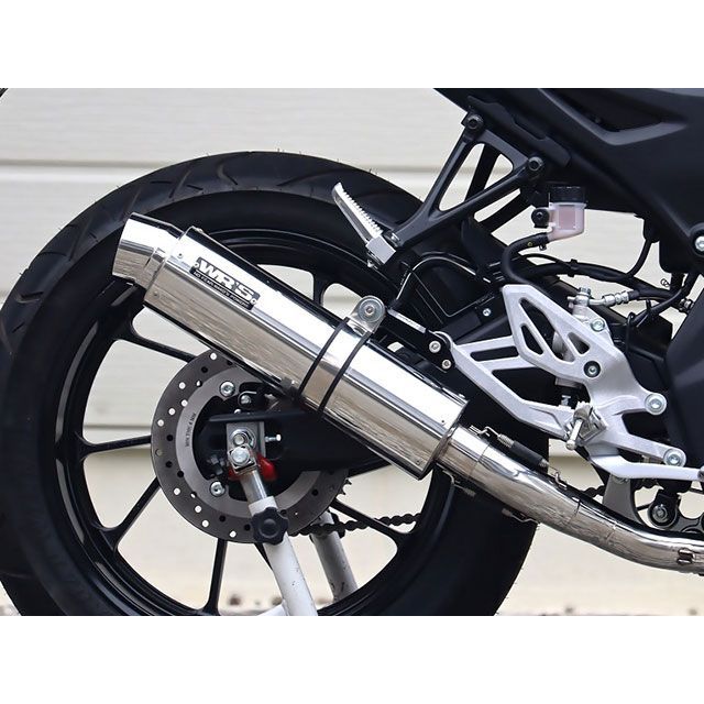 ダブルアールズ JMCA フルエキゾースト ラウンド・ステンレスサイレンサー WR’S バイクの通販は