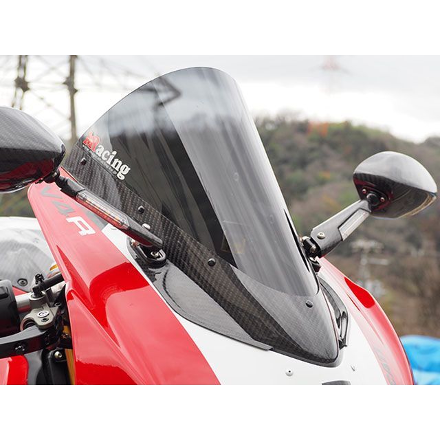 マジカルレーシング Panigale V4R カーボントリムスクリーン 材質 綾織りカーボン製・クリア Magical Racing