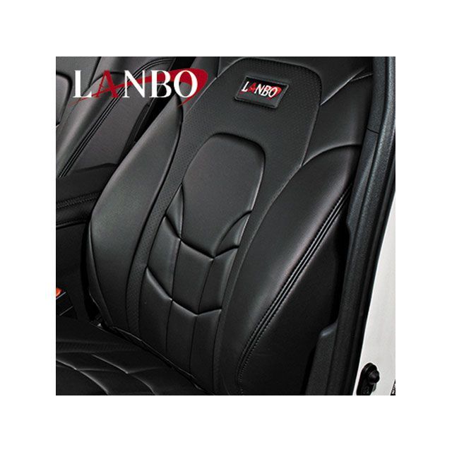 LANBO レザーシートカバー Type VOID 200ハイエース（ブラック×ブラックパンチング） LANBO