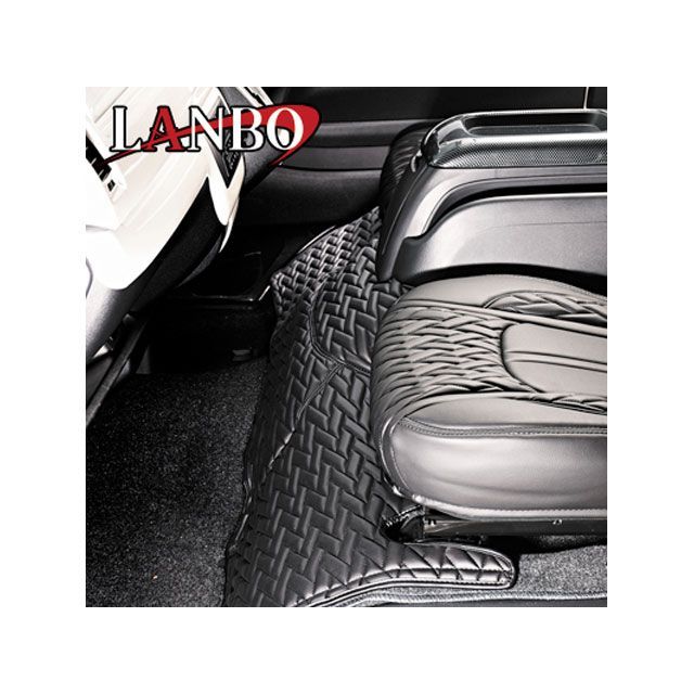 LANBO エンジンカバー Type LUXE 200ハイエース ワイド（ブラック×ブラック×ブラックステッチ） LANBO