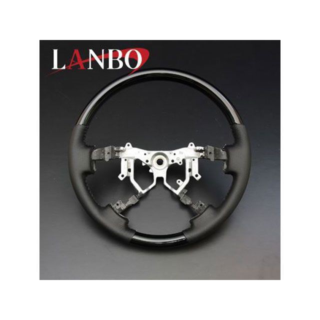 LANBO ステアリング ノーマルグリップ 200ハイエース 4型（カーボン調） LANBO 車 自動車の通販は 21,819円