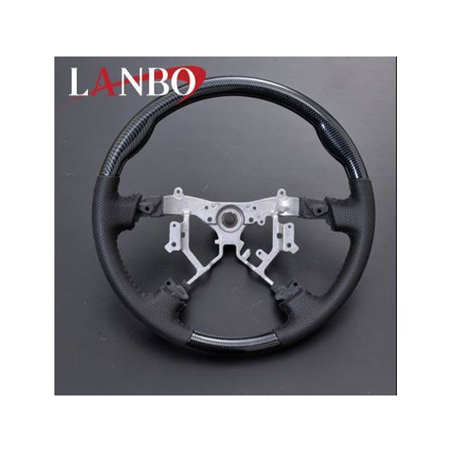 LANBO ステアリング ノーマルグリップ 200ハイエース 3型（カーボン調） LANBO 車 自動車の通販は 20,364円