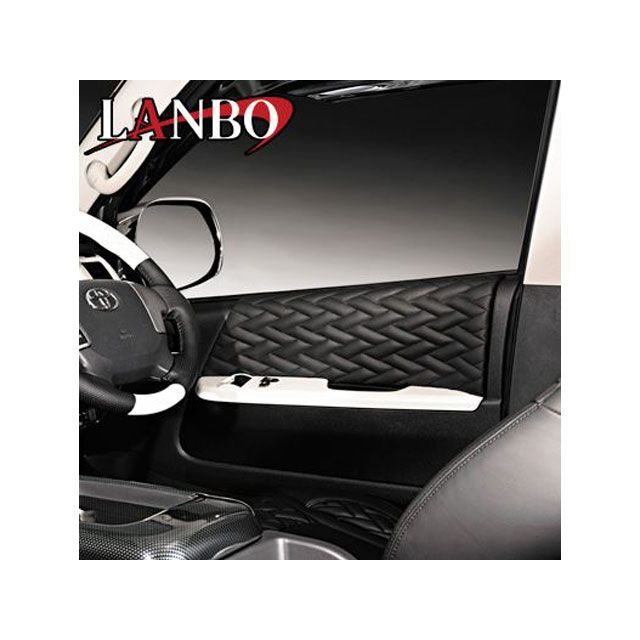 LANBO レザードアパネル Type LUXE 200ハイエース（ブラック×ブラック） LANBO 23,480円