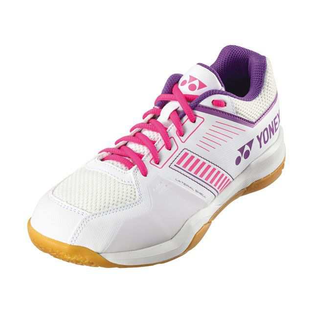 ヨネックス パワークッションストライダーフロー（ホワイト/ピンク） サイズ 22.5cm YONEX キャンプ