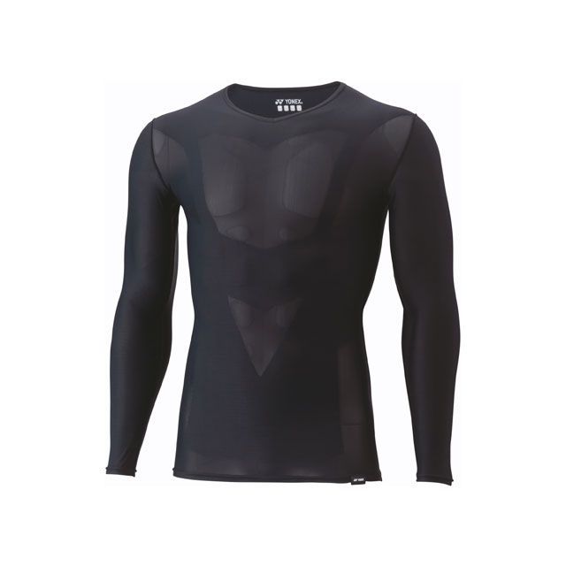 ヨネックス ユニVネック長袖シャツ（ブラック） サイズ L YONEX