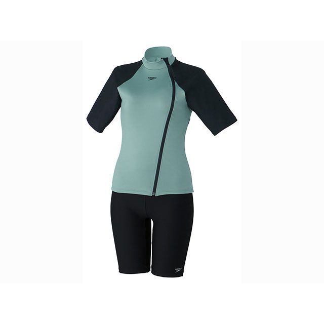 speedo SFW32360 CURVY-B S/S Z-SEPA（ストーミーシー） サイズ L speedo キャンプ