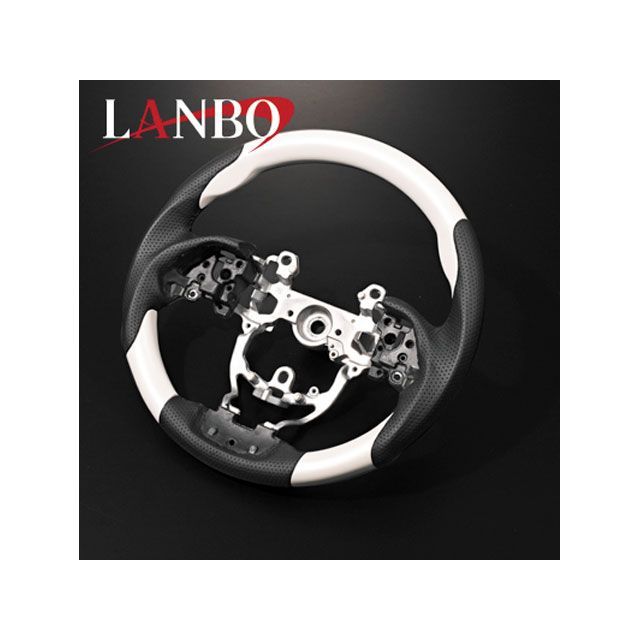 LANBO オリジナルコンビステアリング プリウス ZVW50/51/55（ピアノホワイト） LANBO 車 自動車の通販は 29,092円