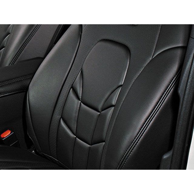 LANBO レザーシートカバー Type VOID C-HR NGX50（ブラック×ブラックパンチング） LANBO