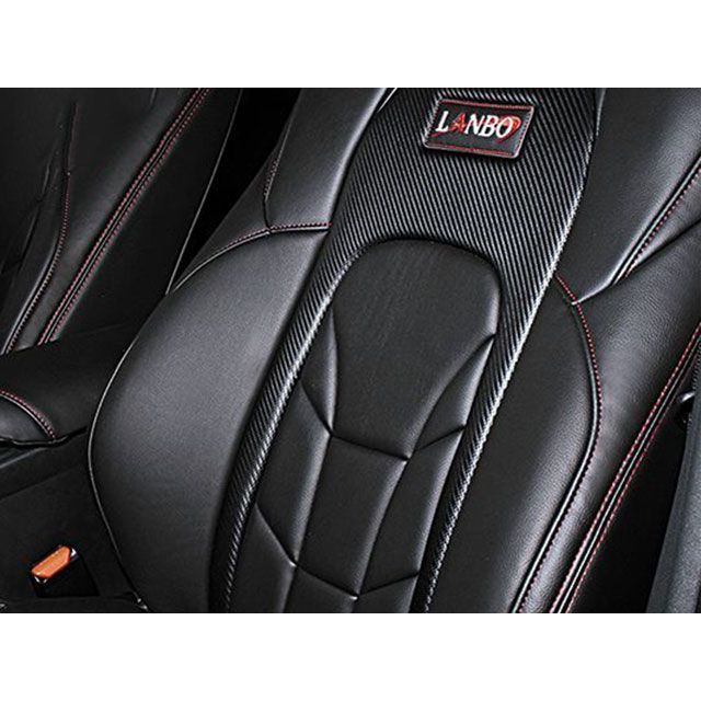 LANBO レザーシートカバー Type VOID C-HR NGX50（ブラック×カーボン調） LANBO