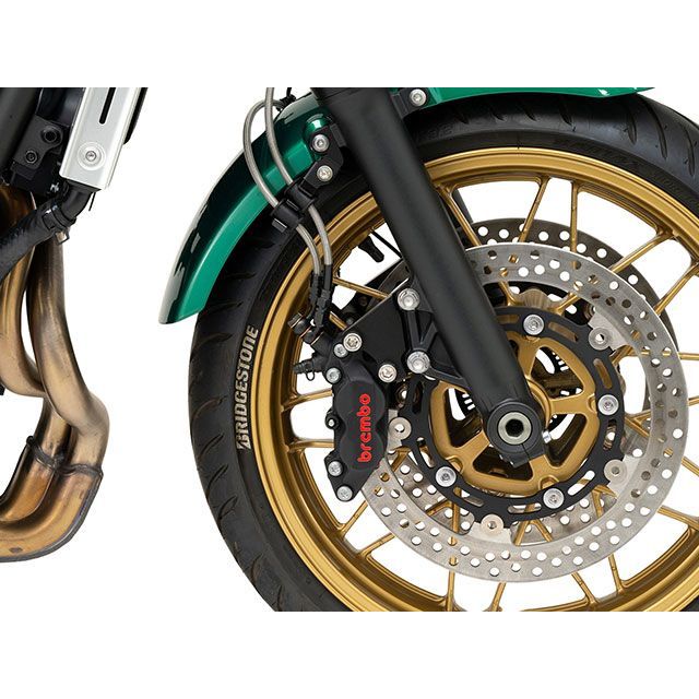 スウェッジラインプロ Z650RS フロントホースキット バイピース（ステンレスブラック） ホースカラー クリア SWAGE-LINE PRO_3