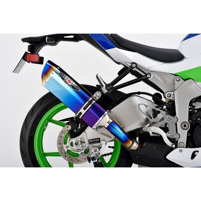 ビートジャパン Ninja ZX-6R NASSERT Evolution Type II スリップオンマフラー（ブルーチタン） BEET バイクの通販は