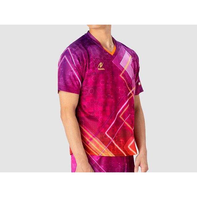 日本卓球 ブライトネオン シャツ（パープル） サイズ SS Nittakuの通販