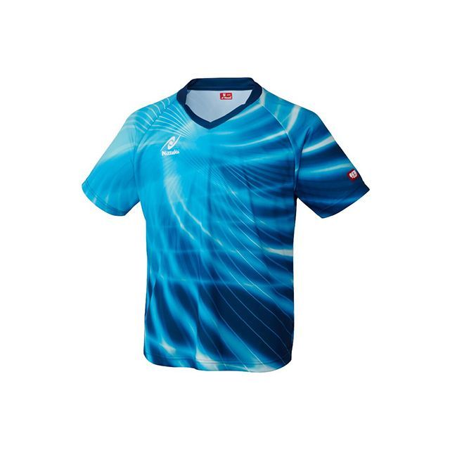 日本卓球 エディー シャツ（ブルー） サイズ 2XO Nittaku キャンプ 6,468円