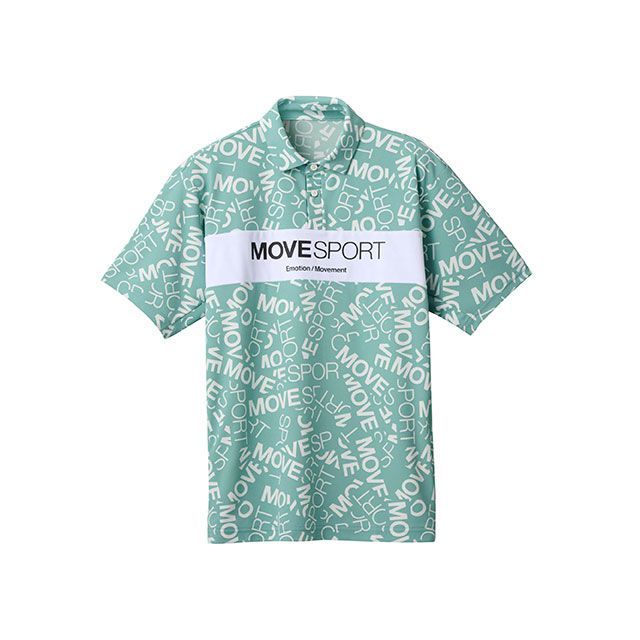 デサント DMMXJA72 SUNSCREEN ミニ鹿の子 総柄グラフィック ポロシャツ（カーキ×ホワイト） サイズ XO DESCENTE キャンプの通販は 5,830円