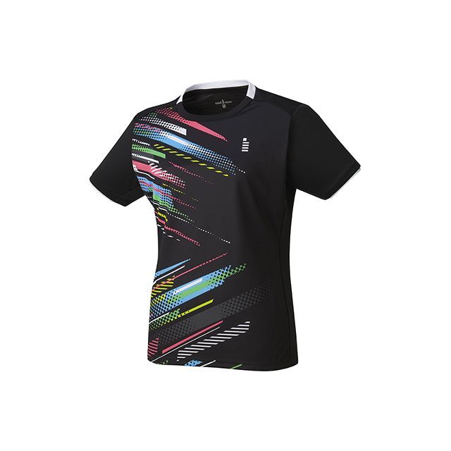 ゴーセン レディースゲームシャツ（ブラック） サイズ L GOSEN