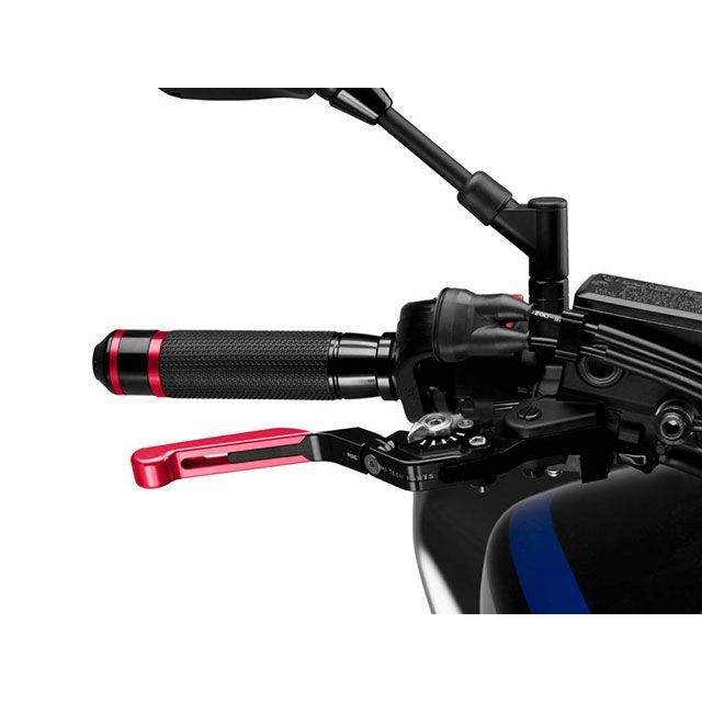 プーチ EXTENDABLEブレーキLEVER 3.0（全長調整/可倒タイプ）エクステンションカラー：レッド カラー セレクター：シルバー Puig