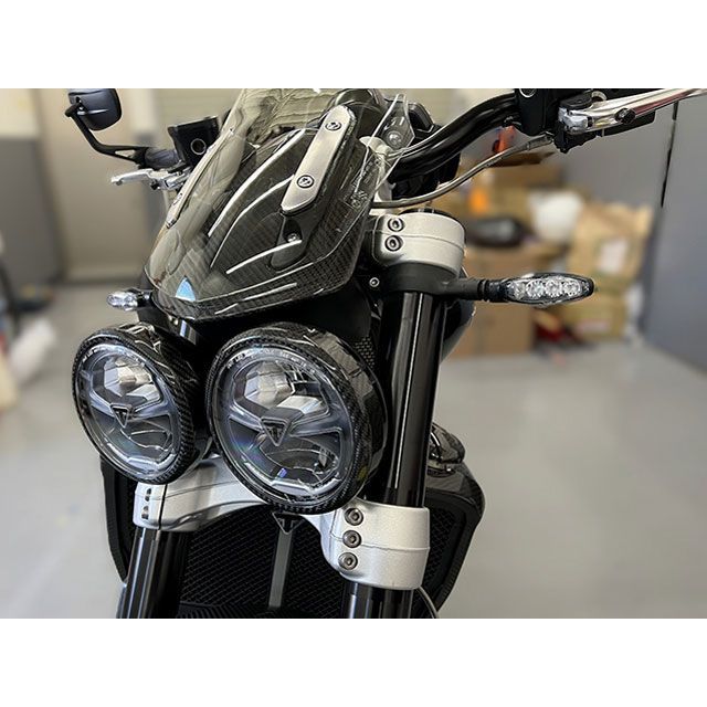 SPEEDRA ROCKET 3 R/GT ヘッドライトカバー 仕様 綾織り艶あり SPEEDRA