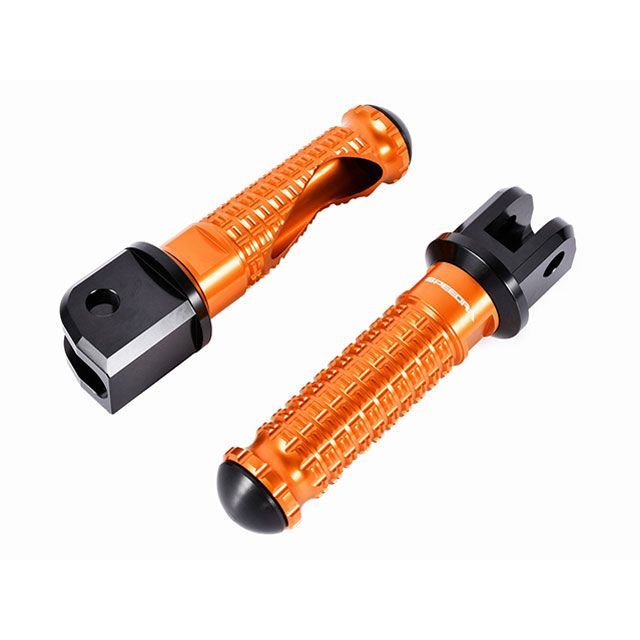 SPEEDRA X350 アルミ削り出しステップ スタンダードタイプ ライダー側 カラー オレンジ SPEEDRA