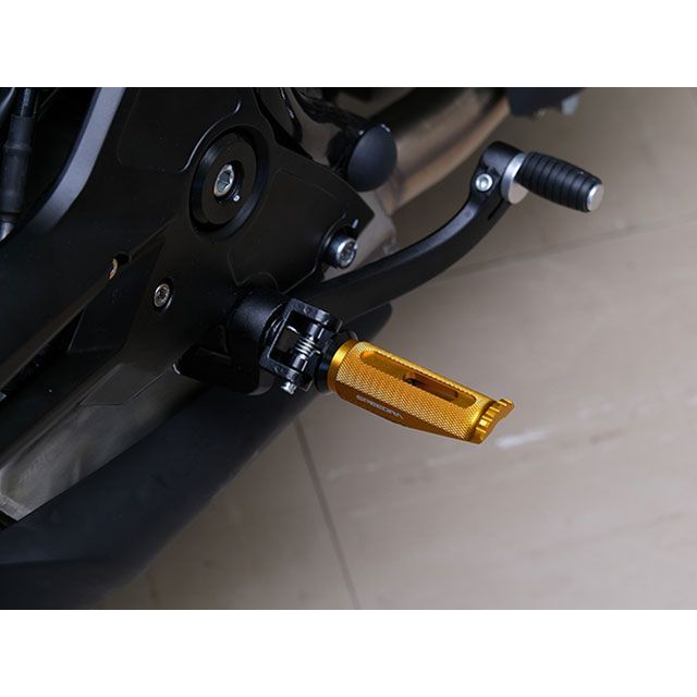 SPEEDRA X350 軽銀削り出し足つき レーシングタイプ 馬乗り側 色合い 黒いこと SPEEDRA