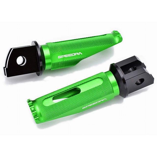 SPEEDRA X350 軽銀削り出し足つき レーシングタイプ タンデム側 色合い 緑であること SPEEDRA