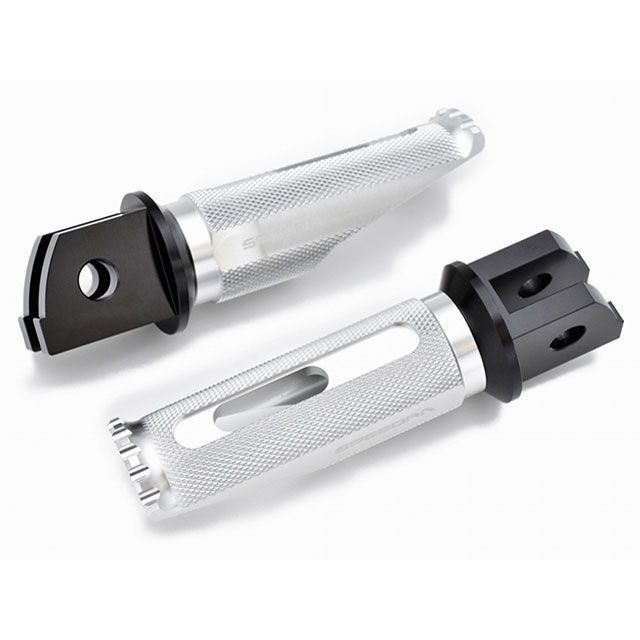 SPEEDRA X350 軽銀削り出し足つき レーシングタイプ タンデム側 色合い しろがね色 SPEEDRA