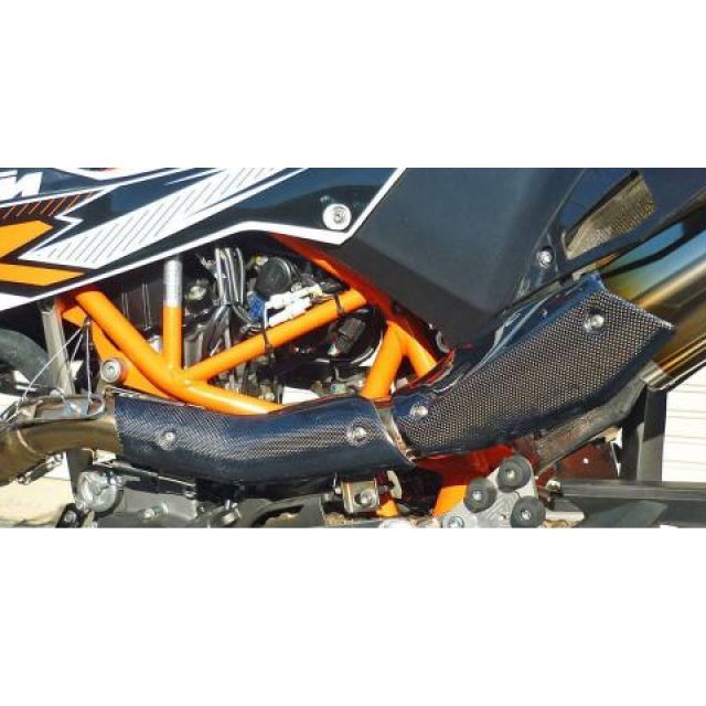 アウテックス 690SMC/SMC R 690SMC SMC R 用 カーボンヒートプロテクター（センター、リアセット） OUTEX
