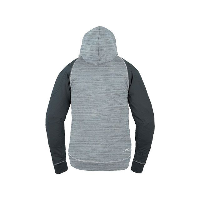 ラフ＆ロード アーマーフーディーエアスルーパッドセット（ヘアライングレー×ブラック） サイズ M Rough&Road