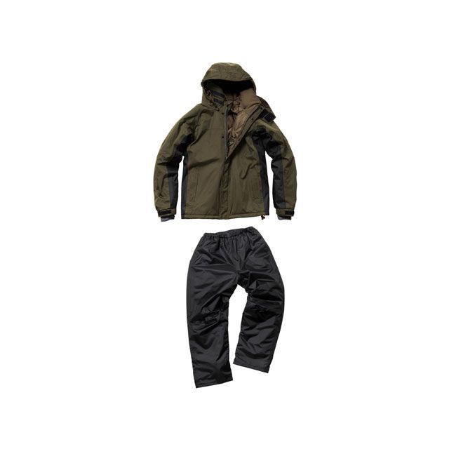 マック サーモセイバー防水防寒スーツIII（オリーブグリーン） サイズ LL MAKKU バイクの通販は