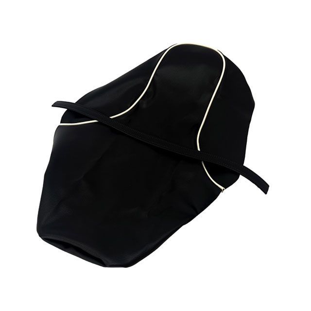 アルバ エストレヤ250 日本製シートカバー/エストレヤ250 【黒/白パイピング】（張替） ALBA バイクの通販は