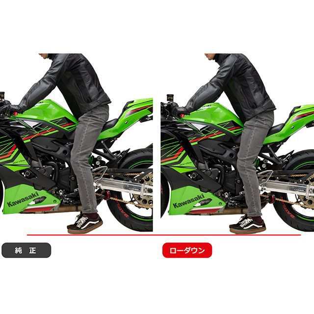 エフェックス Ninja ZX-4R SE Ninja ZX-4RR ローダウンキット 20mmダウン（ブラック） EFFEX バイク