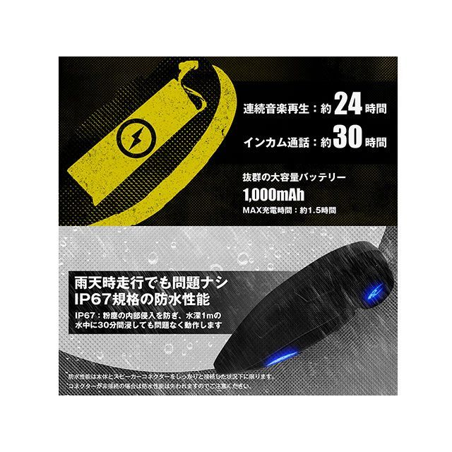 コミネ KK-902モーターサイクルインターカム＋HK-171システムヘルメット（マットブラック） サイズ L KOMINE