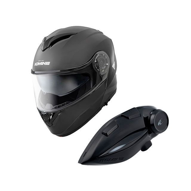 コミネ KK-902モーターサイクルインターカム＋HK-171システムヘルメット（グロスブラック） サイズ XL KOMINE
