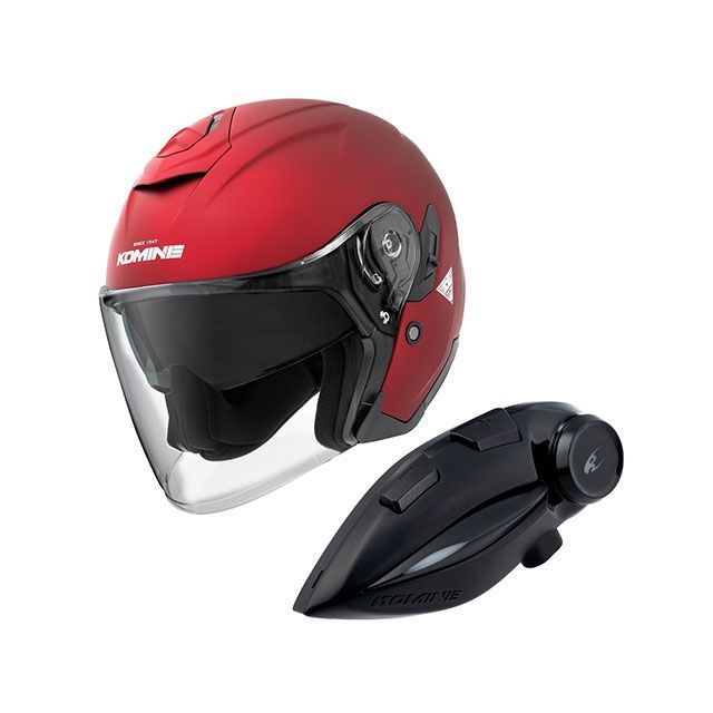 コミネ KK-902モーターサイクルインターカム＋HK-172 FL コンポジェットFRPジェットヘルメット（マットメタルレッド） サイズ XL K… 30,069円
