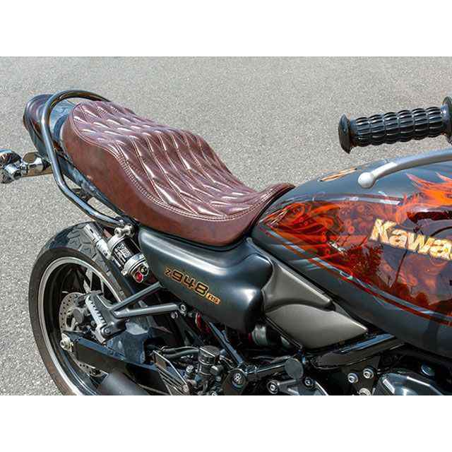 アーキ Z900RS/CAFE ARCHIシート Z900RS ダイヤモンド/ロゴ付（ブラウン） ARCHI バイク