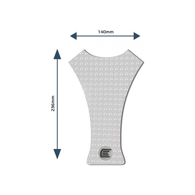 アールアンドジー 汎用 Eazi-Grip タンクパッド「EVO」Design B（クリア） R&G バイクの通販は