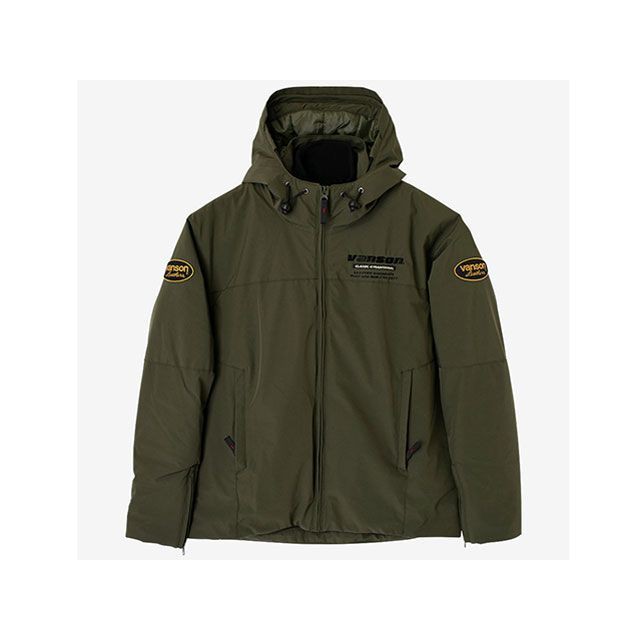 バンソン 2024-2025秋冬モデル SVS2406W FOODY JACKET（カーキ） サイズ 3XL VANSON バイク