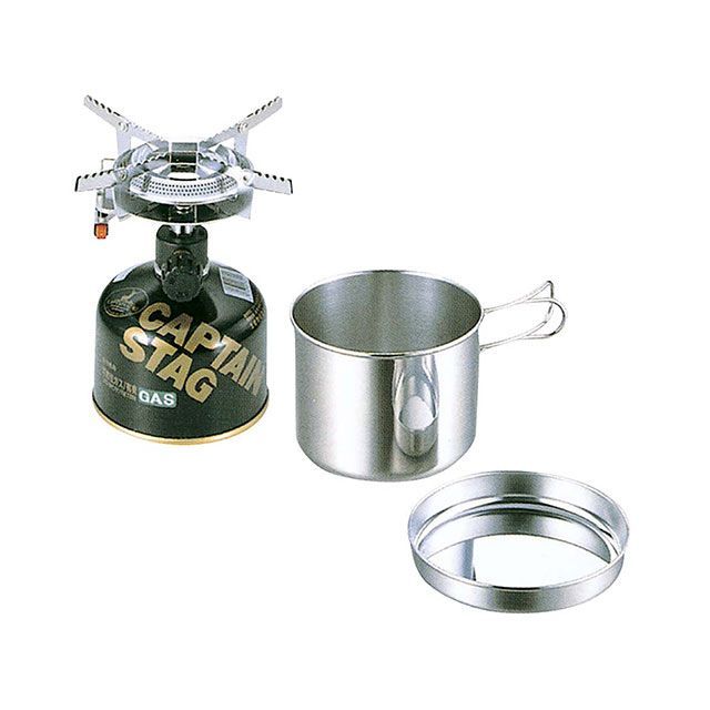 キャプテンスタッグ オーリック小型ガスバーナー・クッカーセット CAPTAIN STAG