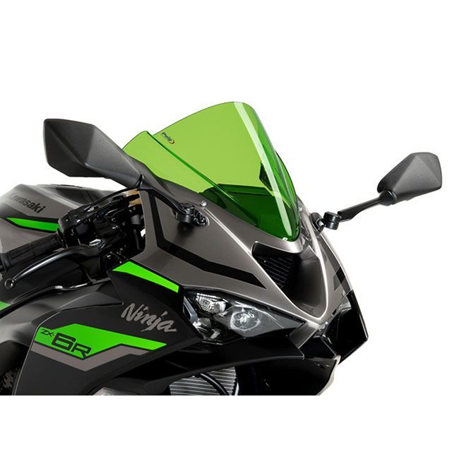 なと プーチ ZX-6R レーシングスクリーン Z-Racing（グリーン） Puig バイク