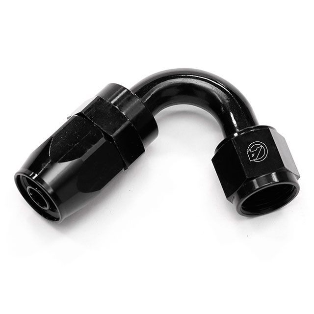 アクティブ 汎用 ＃6 150°ベントチューブフィッティング（ブラック/ブラック） ACTIVE バイクの通販は