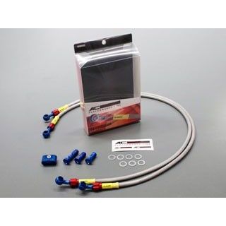 ACパフォーマンス YZF-R1 フロントブレーキホース T1-TYPE アルミ（クリア） AC-PERFORMANCE LINE