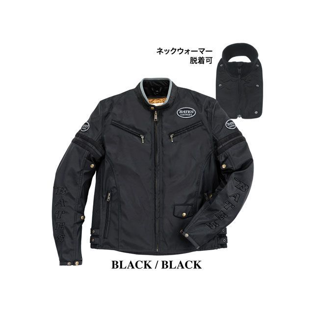 ベイツ BJ-NA2451V ナイロンジャケット（ブラック/ブラック） サイズ L BATES