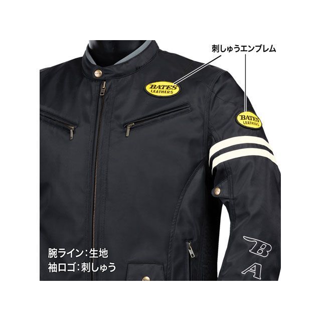 ベイツ BJ-NA2451V ナイロンジャケット（ブラック/アイボリー） サイズ XL BATES_4