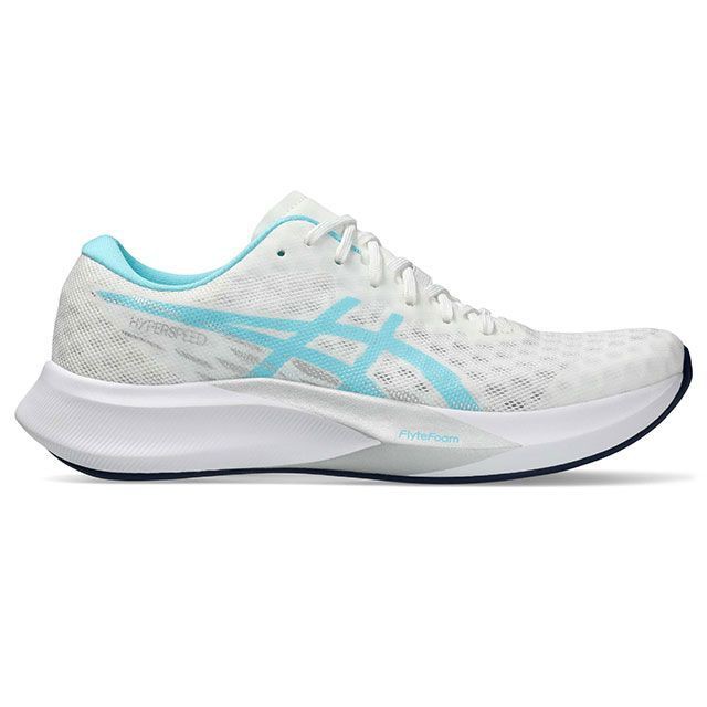 アシックス 1012B677 HYPER SPEED 4（ホワイト/ブライトシアン） サイズ 23.0cm ASICS キャンプ
