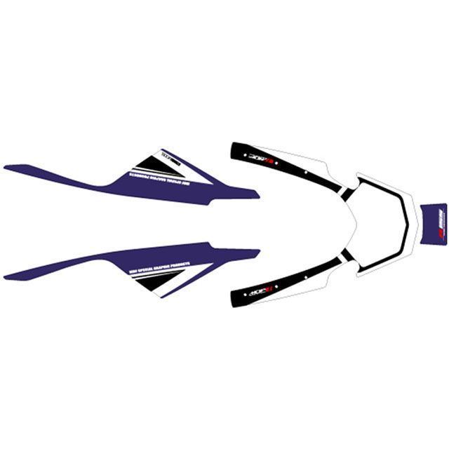 【メーカー直送】エムディーエフ YZF-R125 YZF-R125（2023-）グラフィックキット ストロボモデル（ブルー/S5） タイプ フロント…の通販は 7,288円