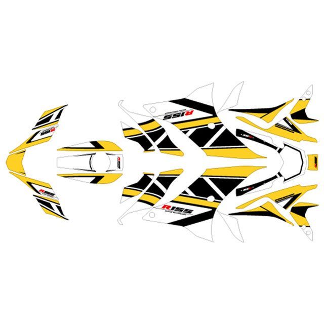 【メーカー直送】エムディーエフ YZF-R155 YZF-R155（2023-）グラフィックキット ストロボモデル（パンプキンイエロー/P4） タイ…の通販は