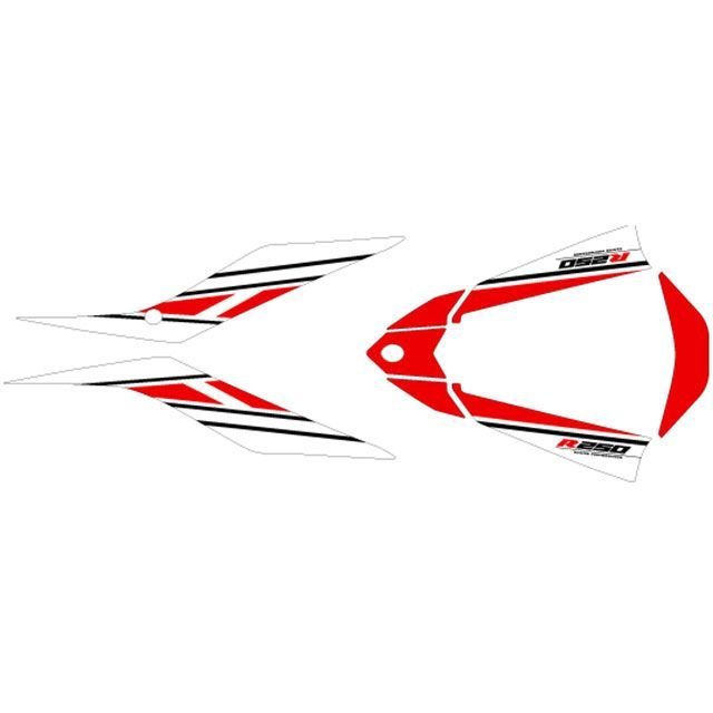【メーカー直送】エムディーエフ YZF-R25 YZF-R25（2019〜）グラフィックキット ストロボモデル（レッド） タイプ リアフェンダーパー… 5,298円