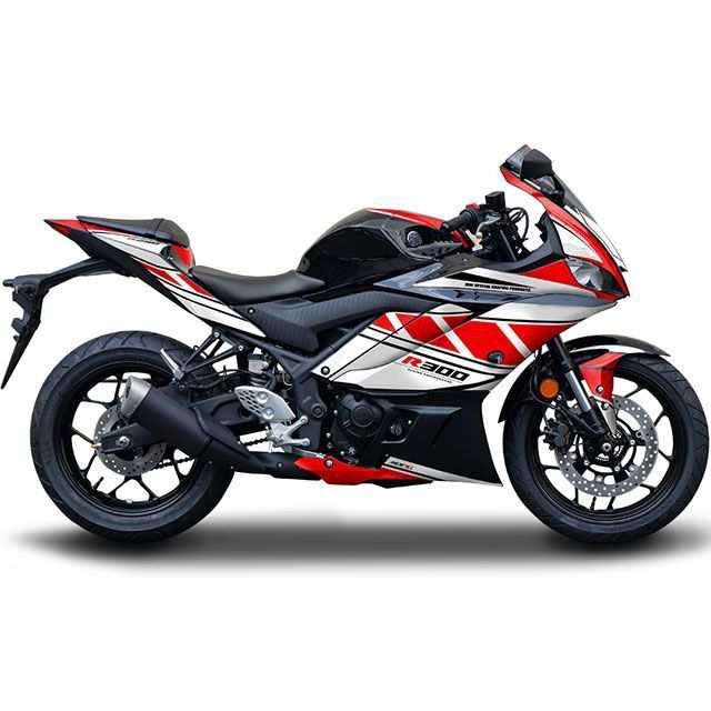 【メーカー直送】エムディーエフ YZF-R3 YZF-R3（2019〜）グラフィックキット ストロボモデル（レッド） タイプ フロントトップパーツ …