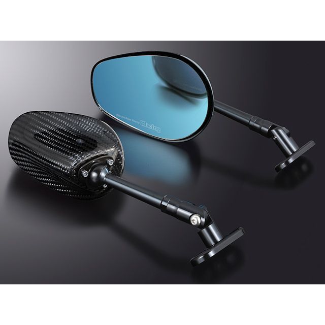 マジカルレーシング 汎用（カウルマウントタイプ） レーサーレプリカミラー タイプ7 エルボースーパーロングステム ヘッド素材 平織カーボン ステムカ…の通販は